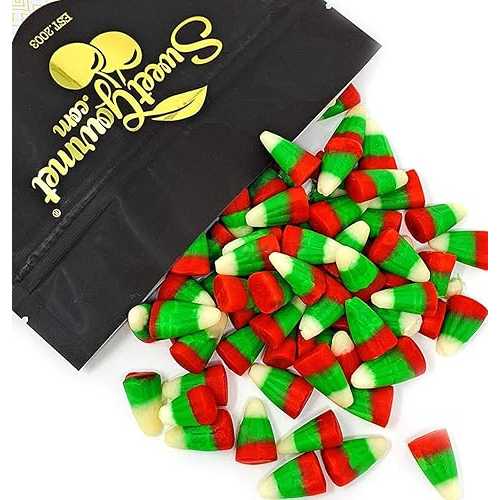 SweetGourmet Holiday Candy Corn Red, White & Green | Reindeer Corn | Bulk Christmas Candy | 2 Pounds