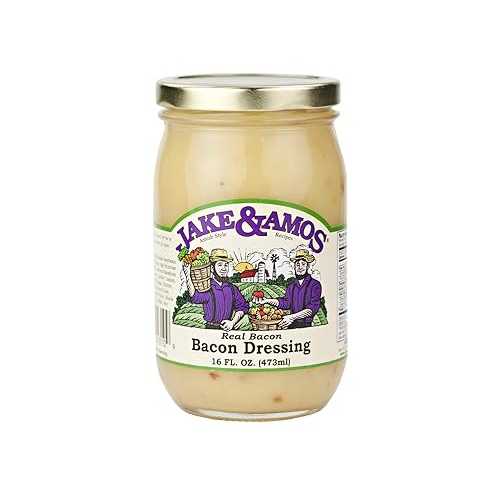 ジェイク&エイモス リアルベーコンサラダドレッシング、16オンス ジャー(2個入り) Jake & Amos Real Bacon Salad Dressing, 16 Oz. Jar (Pack of 2)