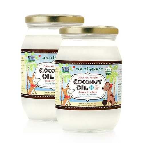CocoTherapy (2 Pack) Organic Virgin Coconut Oil, 16 oz for Pets