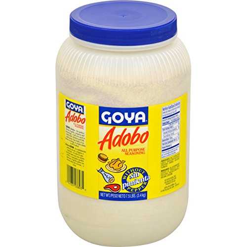 Goya Foods Adobo All Purpose Seasoning Without Pepper, 7.5 Pound (Pack of 4) 120 Ounce