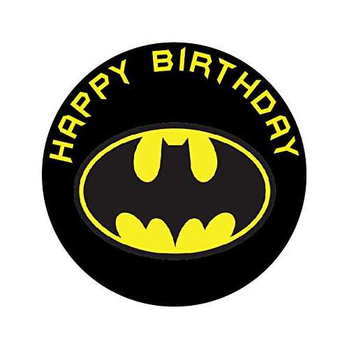 My Smart Choice 7.5 Inch Edible Cake Toppers ? Knight of Shadows Hero Logo Themed Birthday Party Collection of Edible Cake Decorations