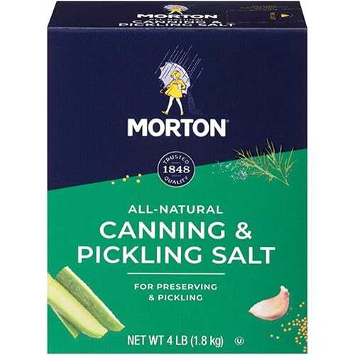 モートン キャニング & ピクルス塩、4 ポンド箱 (9 個パック) Morton Canning & Pickling Salt, 4 Pound Box (Pack of 9)