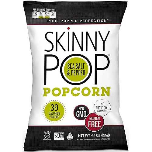 スキニーポップ シーソルトペッパー (12個入) SkinnyPop Skinny Pop Sea Salt Pepper (Case of 12)