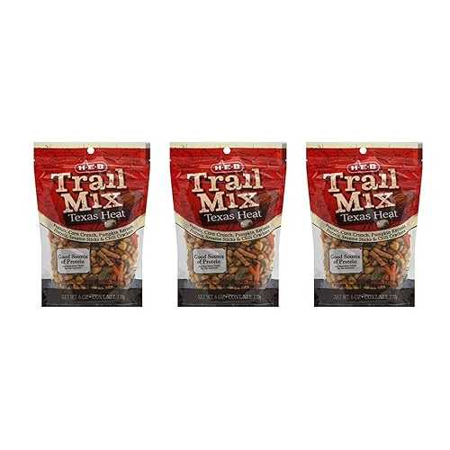 テキサス ヒート スパイシー トレイル ミックス、3 ～ 6 オンス袋 HEB Texas Heat Spicy Trail Mix, 3 - 6 ounce bags