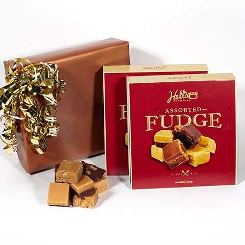 Hall's Candies Sugar n' Spice Gift Box, 2 Pounds Chocolate Fudge