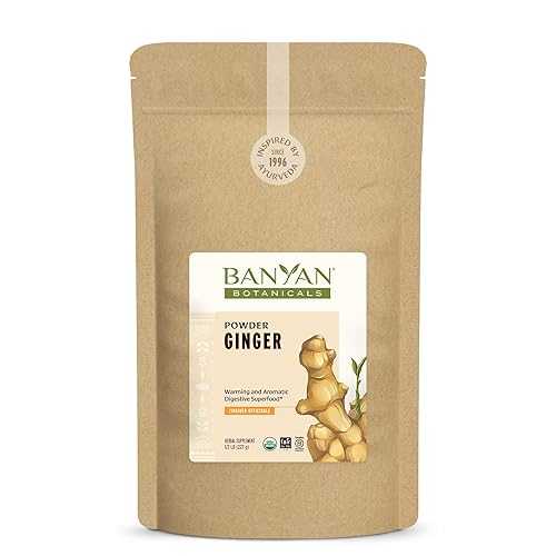 Banyan Botanicals Ginger Powder - Certified Organic, 1/2 lb - Zingiber officinale - Supports Overall Health, Wellness and Comfort