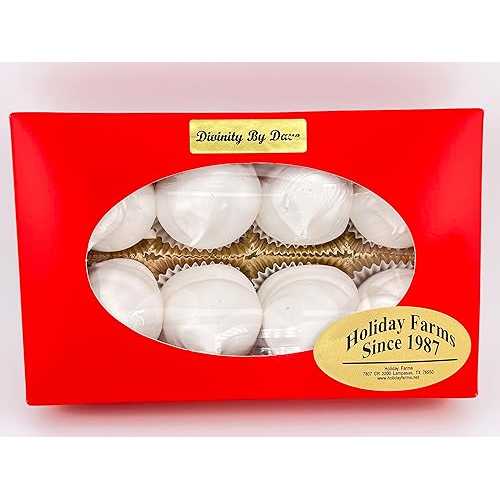 Holiday Farms 8 Piece Divinity Gift Box (Without Pecans) Old Fashioned Divinity, Just Like Home Made