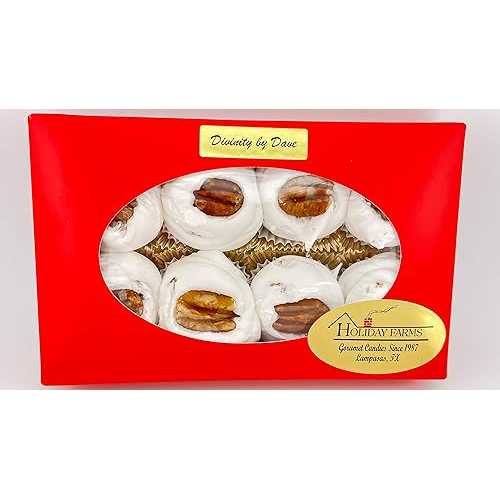 Holiday Farms 8 Piece Divinity Gift Box (With Pecans) Old Fashioned Divinity, Just Like Home Made