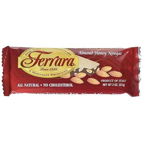 フェラーラ イタリアン トレオン ハニー ヌガー キャンディ、チョコレート & アーモンド、2 オンス (12 個パック) Ferrara Italian Torreon Honey Nougat Candy, Chocolate & Almond, 2 Ounce (Pack of 12)