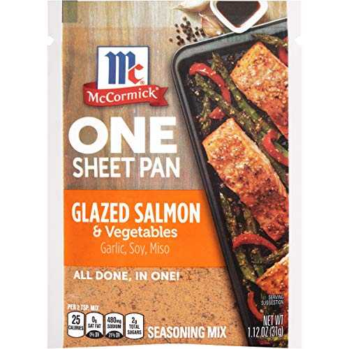 McCormick ONE Sheet Pan Glazed Salmon & Vegetables Seasoning Mix, 1.12 oz (Pack of 12) 7,121円