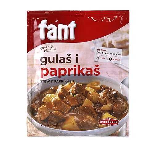 Fant Seasoning Mix For Stew & Paprikash, 65 Gram (Pack Of 22)