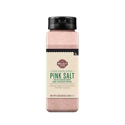 Wellsley Farms Kosher Himalayan Pink Salt, 5 lbs. (Chef Size Container)