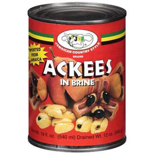 JCS ジャマイカン カントリー スタイル アクキーズ イン ブライン、19 液量オンス (2 缶) JCS Jamaican Country Style Ackees In Brine, 19 fl oz (2 Cans)