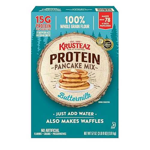 Krusteaz バターミルク プロテイン パンケーキ ミックス (57 オンス) Krusteaz Buttermilk Protein Pancake Mix (57 oz.)