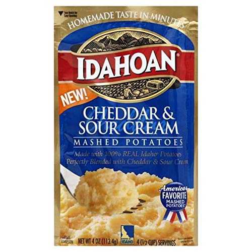 tlc 3 Pack Idahoan Mashed Potatoes Cheddar & Sour Cream 4oz Bags