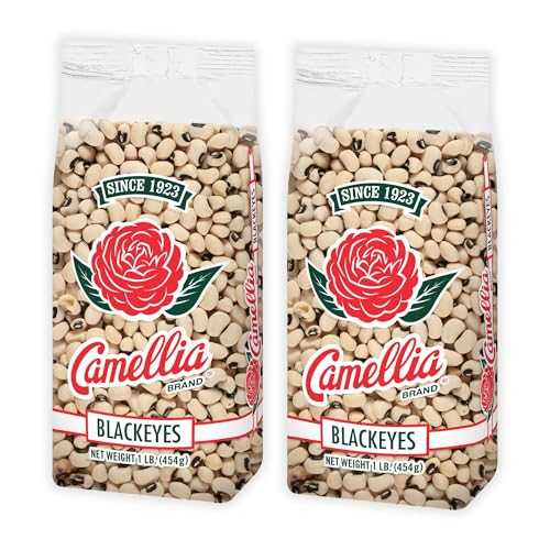 Camellia Brand Dried Blackeye Peas ? Premium Non-GMO Southern Pea for Hoppin’ John, Soups, Stews, Salads, New Years Day, and Side Dishes ? Gluten-Free, High Protein, Vegan & Vegetarian Friendly, 1 Pound (Pack