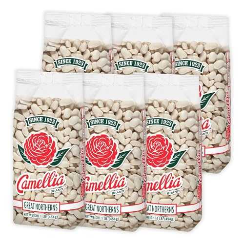 Camellia Brand Dried Great Northern Beans, 1 Pound (Pack of 6)