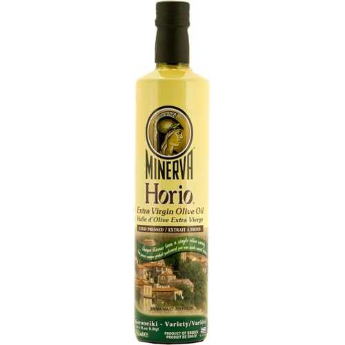 エクストラバージン オリーブオイル - ホリオ、750ml グラス Minerva Extra Virgin Olive Oil - Horio, 750ml Glass