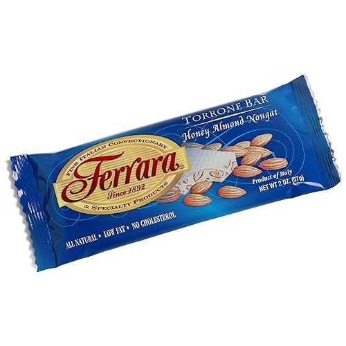フェラーラ トラディショナル トルローネ バー、2オンス バー (24本パック) Ferrara Traditional Torrone Bar, 2-Ounce Bars (Pack of 24)