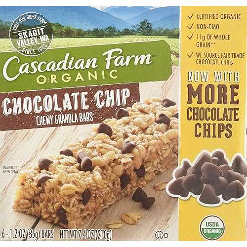 1 2 3 カスカディアン ファーム バー グラノーラ チョコチップ バー、7.4 オンス 1 2 3 Cascadian Farm Bar Granola Chocochips Bar, 7.4 oz