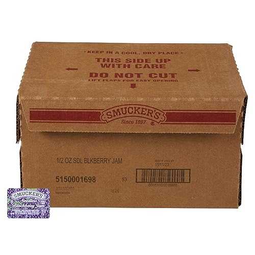 Smucker's Seedless Blackberry Jam, Portion Control, 0.5 Ounces