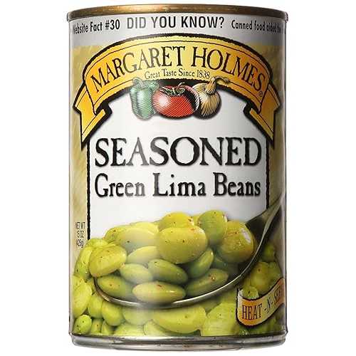 マーガレット ホームズ 味付けミディアム グリーン リマ ビーンズ、15 オンス (12 個パック) Margaret Holmes Seasoned Medium Green Lima Beans, 15 Ounce (Pack of 12)｜Glomarket