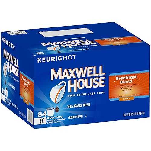 Maxwell House ブレックファスト ブレンド コーヒー、シングルサーブ キューリグ K カップ (84 カラット) Maxwell House Breakfast Blend Coffee , Single Serve Keurig K-Cup (84 ct)