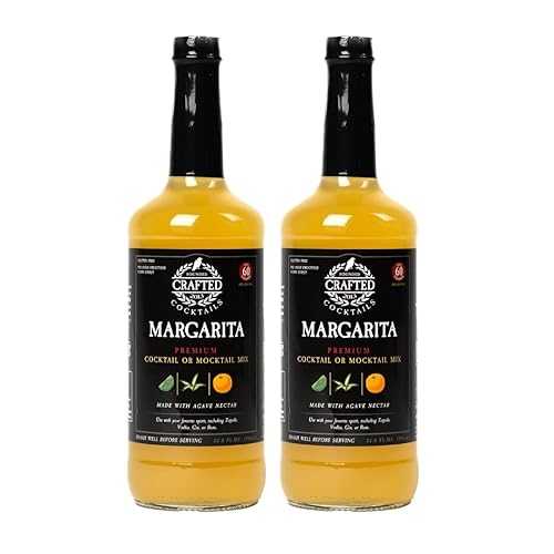 Crafted Cocktails Founded 2013 Crafted Cocktails Margarita Mix | 2 Pack (32 Fl Oz Each) | Low Calorie (60 Calories/Serving) | Premium Cocktail & Mocktail Mixer | Clean Ingredients, Great Taste｜Glomarket 10,814円