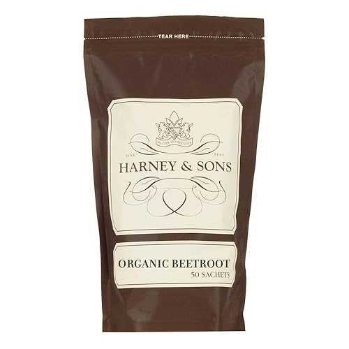 Harney & Sons オーガニック ビーツ ティー、50 袋入りバルクバッグ Harney & Sons Organic Beetroot Tea, Bulk bag of 50 sachets