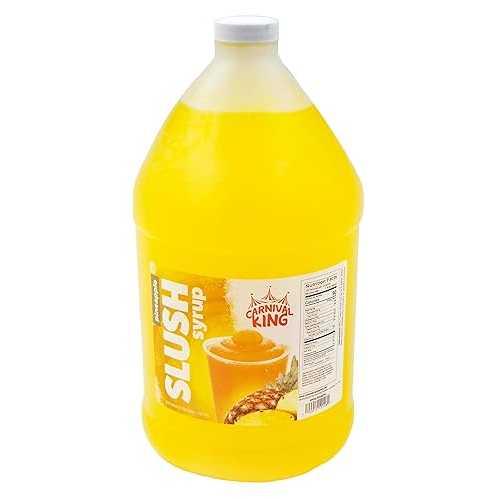 テーブルトップ キング 1 ガロン パイナップル スラッシー シロップ TableTop King 1 Gallon Pineapple Slushy Syrup