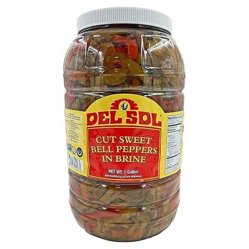 Del Sol Cut Sweet Bell Peppers in Brine (1 Gallon)|Glomarket
