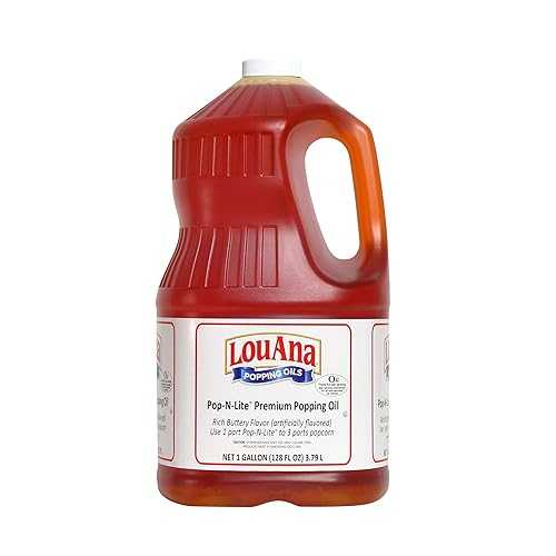 Louana Pop-N-Lite プレミアム オイル 1 ガロン (4 個パック) Louana Pop-N-Lite Premium Oil 1 Gallon (Pack of 4)