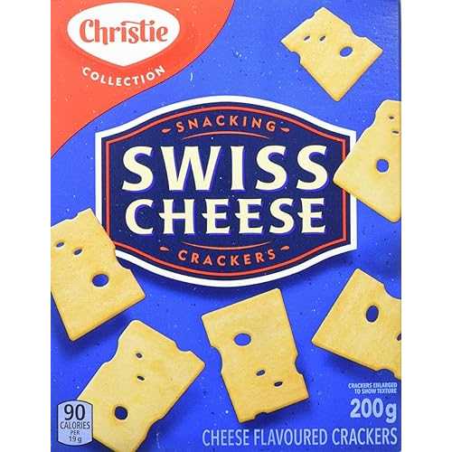 Christie スイスチーズクラッカー、200g/7.1オンス、6ct、{カナダから輸入} Christie's Christie Swiss Cheese Crackers, 200g/7.1oz., 6ct, {Imported from Canada}