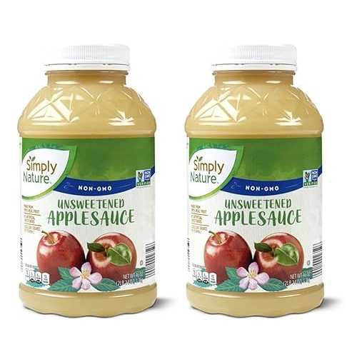 Simply Nature 非遺伝子組み換え 無糖アップルソース - 2 個 (46 オンス) Simply Nature Non-GMO Unsweetened Applesauce - 2 Count (46 oz.)