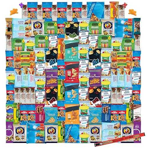 Foxy Fane 120-Count Holiday Gift Box - 120 Healthy Snacks & Treats - Perfect Variety Pack for Easter, Christmas & New Year&rsquo;s - Great for Family, Friends & Office｜Glomarket