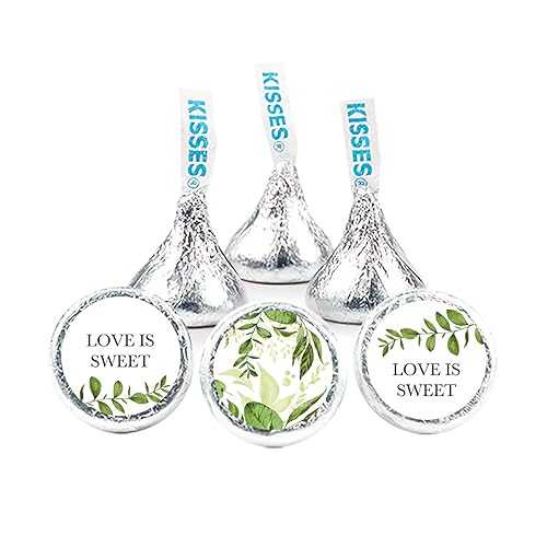 Just Candy Botanical Wedding Stickers for Kisses (324 Count)