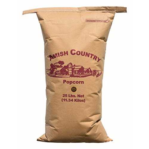 Amish Country Popcorn | 25 lb Bag | Baby Yellow Popcorn Kernels | Old Fashioned, Non-GMO and Gluten Free (Baby Yellow - 25 lb Bag)