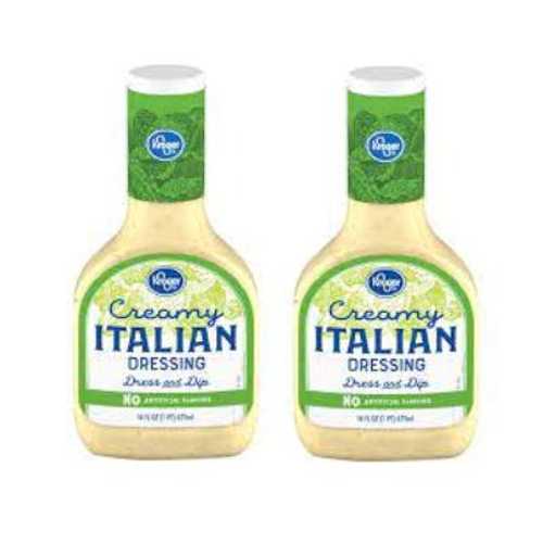 クローガー クリーミーイタリアンサラダドレッシング 16オンス - 2パック Kroger Creamy Italian Salad Dressing 16 oz - Pack of 2