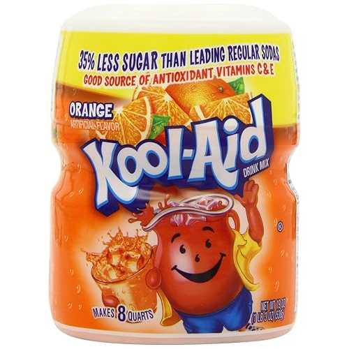 クールエイドドリンクミックス、砂糖入りオレンジ、19オンス容器（4個パック） Kool-Aid Drink Mix, Sugar Sweetened Orange, 19-Ounce Container (Pack of 4) 8,636円