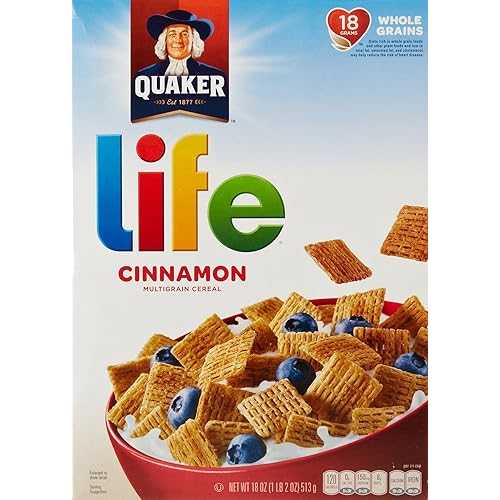 Quaker Life Cereal, Cinnamon, 18 Ounce (Pack of 14)