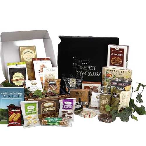Gift Basket Village: With Deepest Sympathy XL - Comforting Book, Gourmet Snacks & Treats Box