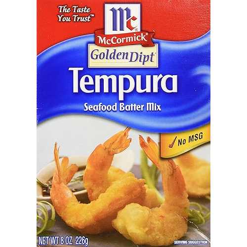 マコーミック ゴールデン ディプト 天ぷらシーフード バッター ミックス 8 オンス (3 個パック) McCormick Golden Dipt Tempura Seafood Batter Mix 8 Ounces (Pack of 3)