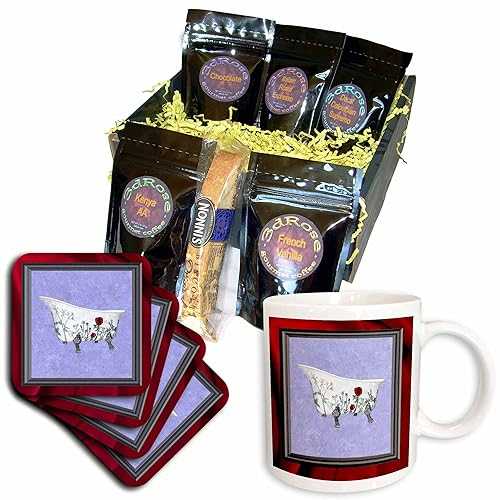 3dRose パンパーユアセルフコーヒーギフトバスケット、マルチ 3dRose Pamper Yourself Coffee Gift Basket, Multi