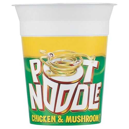 ポットヌードル チキン&マッシュルーム味 (90g) 6個入り Pot Noodle Chicken & Mushroom Flavour (90g) - Pack of 6