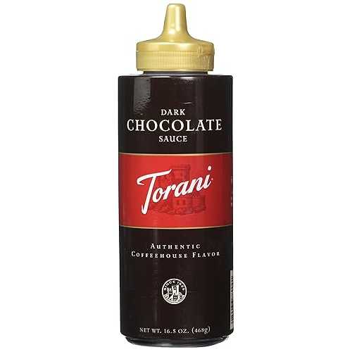 Torani ダークチョコレートソース、16.5 オンス Torani Dark Chocolate Sauce, 16.5 oz