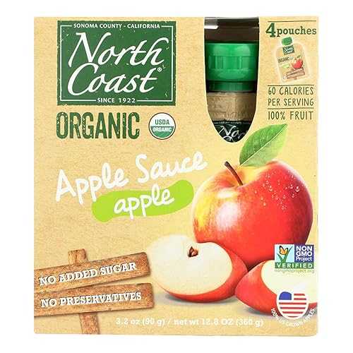 ノースコースト アップルソース 4PK PCH ORG North Coast Organics NORTH COAST APPLESAUCE 4PK PCH ORG
