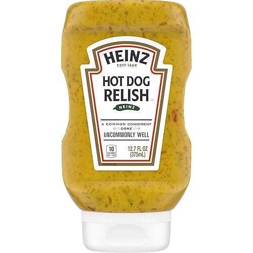 ハインツ ホットドッグ レリッシュ、12.7 液量オンスのボトル Heinz Hot Dog Relish, 12.7 fl oz Bottle