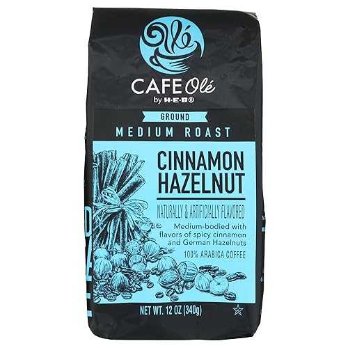 HEB Cafe Ole Cinnamon Hazelnut Medium Roast Ground Coffee (Pack of 3) 8,746円
