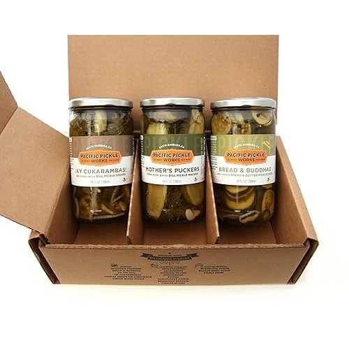 Pacific Pickle Works - 'The Classics' Pickle Variety Pack - Three jars of pickles - Mother's Puckers Home-style pickles, Bread & Buddhas semi-sweet pickle chips, and ・・Ay Cukarambas! semi-spicy original garlic dill 10,885円