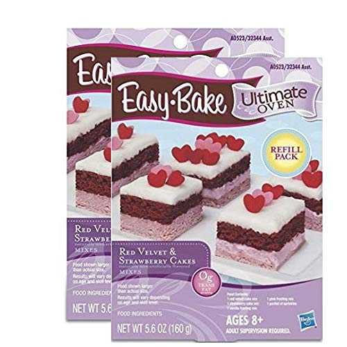 Easy Bake リフィル レッドベルベット & ストロベリー ケーキ リフィル - 2 パック - 合計 11.2 オンス Easy Bake Refill Red Velvet & Strawberry Cakes Refill - 2 Pack - 11.2 oz Total 7,042円